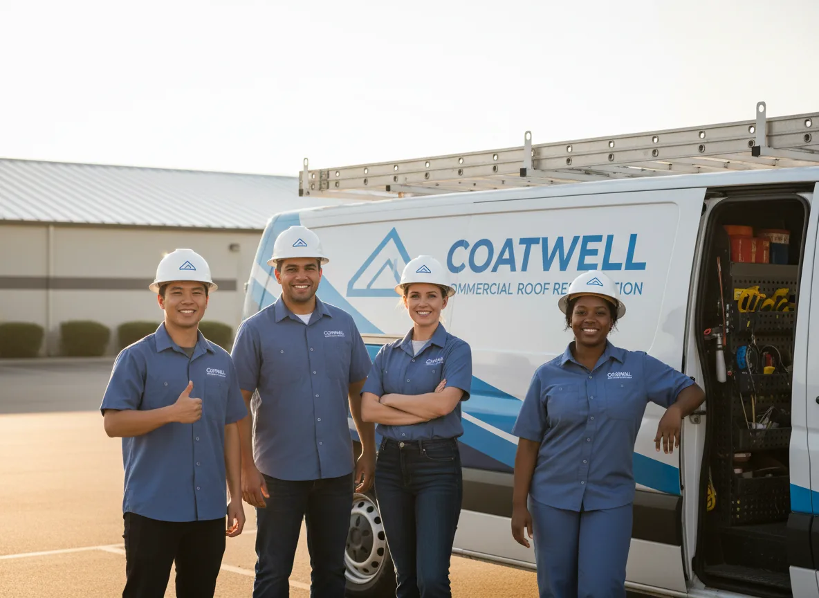 Commercial roof coating company in Rew, PA