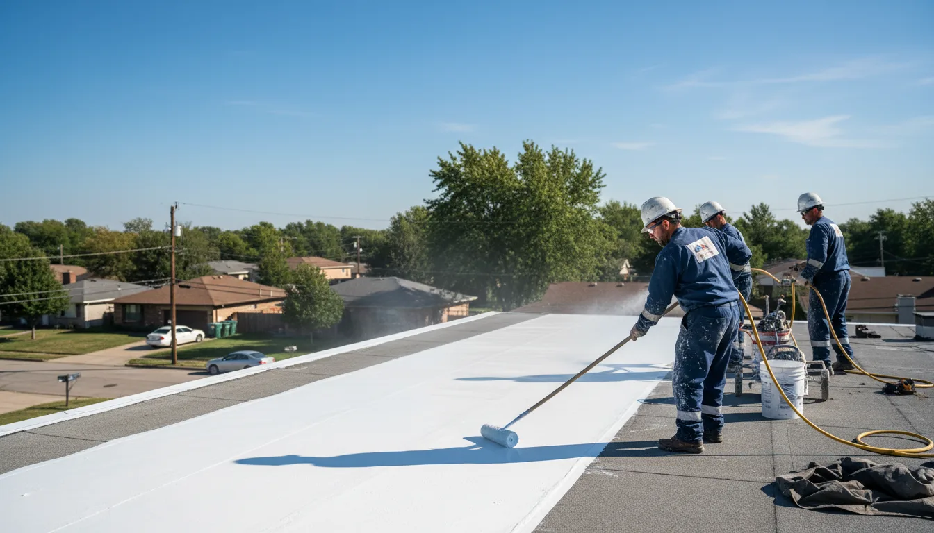 Commercial roof coating in Rew, PA near me
